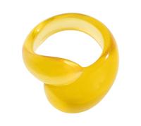 Élégante bague colorée double gouttelette, bijoux géométriques irréguliers pour les fêtes, les rendez-vous et le quotidien, accessoires tendance pour femmes