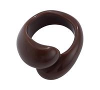 Élégante bague colorée double gouttelette, bijoux géométriques irréguliers pour les fêtes, les rendez-vous et le quotidien, accessoires tendance pour femmes