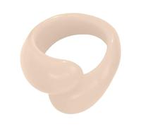 Élégante bague colorée double gouttelette, bijoux géométriques irréguliers pour les fêtes, les rendez-vous et le quotidien, accessoires tendance pour femmes