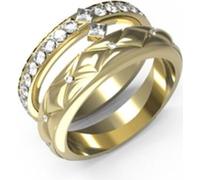 Élégante bague Guess avec cristal doré taille 54