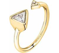 Élégante bague ouverte dorée Trilliant SAWY07 - Circonférence : 54 mm.