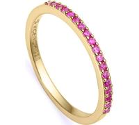 Élégante bague plaquée or avec zircon cubique rose Trend 9118A012, 52 mm