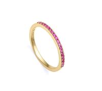 Élégante bague plaquée or avec zircon cubique rose Trend 9118A012, 54 mm
