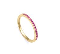 Élégante bague plaquée or avec zircon cubique rose Trend 9118A012, 56 mm