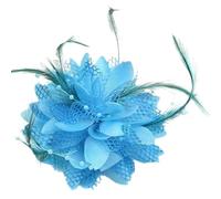 Élégante barrette à cheveux avec plumes, accessoire pour cheveux pour femme, épingle à cheveux pour mariée, convient pour les occasions de remise de diplôme et les looks vintage