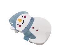 Élégante barrette blanche en forme de bonhomme de neige avec forte tenue pour différents types de cheveux de fête, décoration de cheveux au quotidien