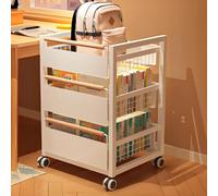 Élégante bibliothèque rotative en métal - Étagère ouverte unique pour bureaux, salons, chambres, salles d'étude, balcons et bureaux - Design peu encombrant