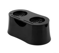 Élégante boîte à expresso avec base antidérapante pour un processus d'infusion stable et silencieux (noir)