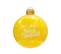 Élégante boule de Noël gonflable en PVC Décoration de vacances pour intérieur ou extérieur Festival Célébration Sphère de vacances résistante aux déchirures