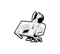 Élégante broche blanche irritable travailleur émaillée pour exprimer les attitudes lors de réunions de bureau et trajets quotidiens, Métal