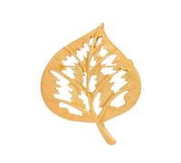 Élégante broche dorée pour événement formel - Design portable - Fermoir sécurisé - Accessoire en alliage