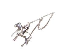 Élégante broche en alliage de cheval de Mongolie pour les personnes élégantes, accessoires de vêtements pour un usage quotidien Broche élégante