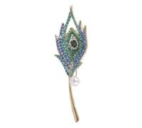 Élégante broche en alliage de paons - Accessoire multifonction - Convient pour un événement formel et un usage quotidien - Broche en forme de paon, taille unique, Comme décrit