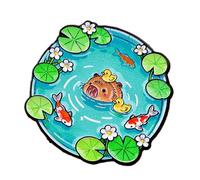 Élégante broche en alliage en forme d'étang pour des accessoires élégants, parfaite pour un usage quotidien, les fêtes, les cadeaux avec broche en forme d'animal solide, One Size, Comme décrit