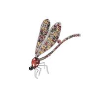 Élégante broche en alliage libellules avec strass pour embellir n'importe quelle tenue avec un éclat d'élégance. Accessoire de mode, taille unique, Comme décrit