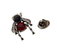 Élégante broche en forme d'abeille émaillée en strass pour robes de soirée et événements spéciaux, taille unique, Comme décrit