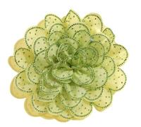 Élégante broche en forme de fleur de camélia en strass pour femme - 14 cm - Épingle florale en cristal étincelant pour robes, costumes, fête de mariage, corsage, grande déclaration cadeau, L, Métal