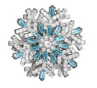 Élégante broche en forme de flocon de neige 3D qui embellit n'importe quel ensemble, convient pour les occasions décontractées et formelles Broche en alliage, Einheitsgröße, comme décrit