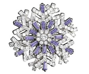 Élégante broche en forme de flocon de neige 3D qui embellit n'importe quel ensemble, convient pour les occasions décontractées et formelles Broche en alliage, Einheitsgröße, comme décrit