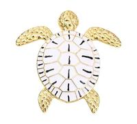 Élégante broche en forme de tortue avec finition résistante à la rouille - Accessoire multifonction - Accessoire de poitrine pour une tenue formelle et décontractée - Épinglette en forme de tortue