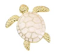 Élégante broche en forme de tortue finition résistante à la rouille, accessoire multifonction pour une tenue formelle et décontractée, taille unique, Comme décrit
