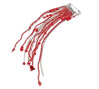 Élégante broche en perles de riz et pampilles en cristal, décoration confortable pour un usage quotidien, date, chaîne légère pour femme, taille unique, Comme décrit