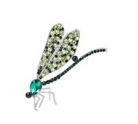 Élégante broche libellules en alliage avec strass pour embellir n'importe quelle tenue avec un éclat d'élégance, taille unique, Comme décrit