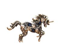 Élégante broche licorne pour femme, accessoire de bijoux portable en alliage pour un usage quotidien et des occasions spéciales Broche élégante pour les tenues, taille unique, Comme décrit