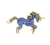 Élégante broche licorne pour femme, accessoire de bijoux portable en alliage pour un usage quotidien et des occasions spéciales, broche tendance pour femme, taille unique, Comme décrit