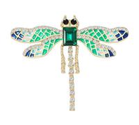 Élégante broche multifonction accessoire libellules badge étincelant convient pour les amateurs de mode cadeau alliage, One Size, Comme décrit