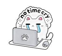 Élégante broche multifonction, beau badge en forme de chat de dessin animé, broche parfaite pour les amateurs de mode, accessoire de mode, taille unique, Comme décrit