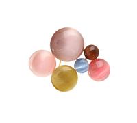 Élégante broche nid d'oiseau avec intonation en cristal, mélange fin pour femme, broche de mariage élégante, Einheitsgröße, comme décrit