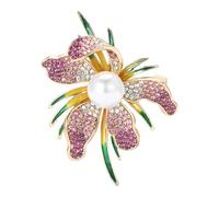 Élégante broche orchidées en alliage ajoute de la sophistication à n'importe quelle tenue. Broche tendance unisexe adaptée aux femmes à la mode