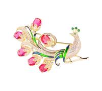 Élégante broche paon en alliage léger de qualité supérieure, parfaite pour améliorer les accessoires de mode. Petite broche, taille unique, Comme décrit