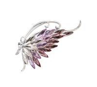 Élégante broche papillon avec pierres bleues brillantes, matériaux métalliques robustes pour offrir ou pour un style individuel, broche de soirée tendance, taille unique, Comme décrit
