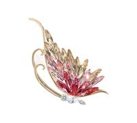 Élégante broche papillon avec pierres bleues brillantes, matériaux métalliques robustes pour offrir ou pour un style individuel, broche légère à porter au quotidien, taille unique, Comme décrit