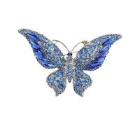 Élégante broche papillon émaillée vintage avec strass pour femme, bijoux, accessoires, idées cadeaux, broche papillon tendance, taille unique, Comme décrit