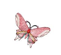 Élégante broche papillon en cristal émaillé pour les tenues d'invités de mariage, robes de soirée et événements spéciaux. Broche papillon en cristaux, taille unique, Comme décrit