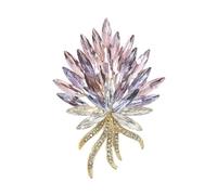 Élégante broche papillon en cristal romantique, bijoux en alliage avec cristal artisanal sécurisé, pour femme, broche papillon en alliage, taille unique, Comme décrit