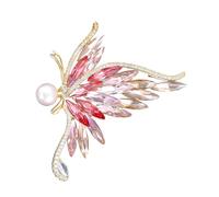 Élégante broche papillon ornée de cristaux - Convient aux femmes qui aiment les accessoires uniques - Broche en alliage, taille unique, Comme décrit