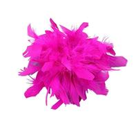 Élégante broche plume pour femme - Broche en plume de dinde - Vintage - Corsage - Broche en plumes - Bijou de tête - Accessoire pour cheveux - Barrette à cheveux pour mariage, banquet, fête, 8-10cm
