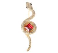Élégante broche serpent en cristal unique strass animal épinglette pour homme et femme accessoires de mode, Métal