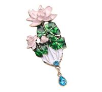Élégante broche vintage avec motif floral - Style chinois - Accessoire de vêtements - Cadeau - Article de mode - Broche culturelle