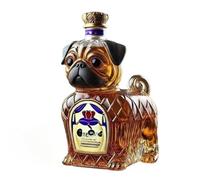 Élégante carafe à whisky en verre avec bouchon hermétique - Sans plomb pour le vieillissement des spiritueux, décoration et collection (A3)