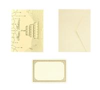 Élégante carte d'anniversaire pop-up 3D pratique, faite à la main, texture en papier, adaptée pour toutes les célébrations, carte d'anniversaire musicale avec lumières
