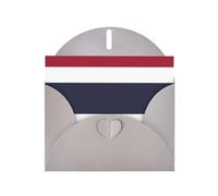 Élégante carte de vœux grise nacrée avec motif drapeau de la Thaïlande 15,2 x 10,2 cm pour Noël, anniversaires, mariages et plus encore