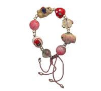 Élégante chaîne de poignet tressée en forme d'ours en forme de fraise pour ajouter du plaisir à vos tenues quotidiennes, taille unique, Comme décrit