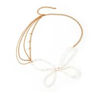 Élégante chaîne de taille réglable en perles de papillon pour femme, accessoire de mode, cadeau simulé, ceinture de hanche, One Size, Comme décrit, Comme décrit.