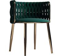 Élégante chaise capitonnée en métal soudé, parfaite pour les dressings, les salles de réception et les salles de séjour - Améliore la décoration intérieure et le confort