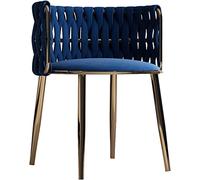 Élégante chaise de coiffeuse tapissée en métal soudé pour dressing, réception, salon - Améliore la décoration de la maison